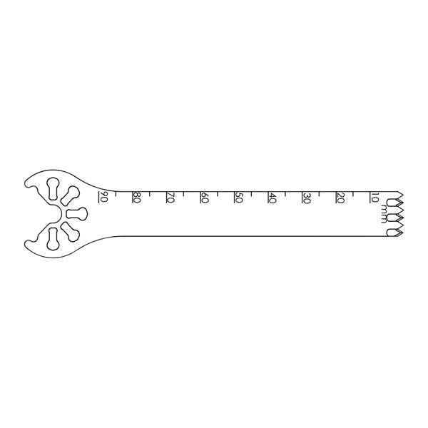 Blade Bone Saw 90.0x12.5 mm Sagittal/Occipital Large Ea