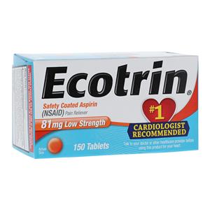 Ecotrin Tablets 81mg Low Dose 150/Bt