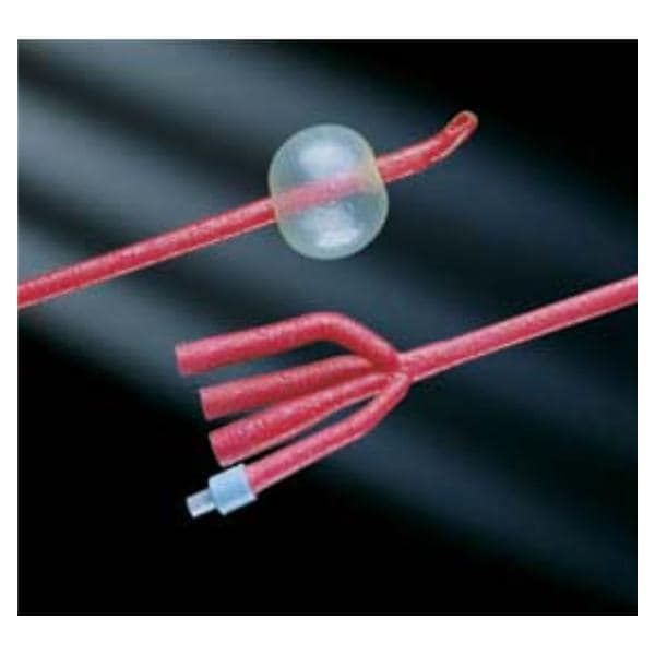 Bardex IC 2-Way Foley Catheter Medium Coude Olive Tip Hydrgl Ct Ltx 22Fr 30cc