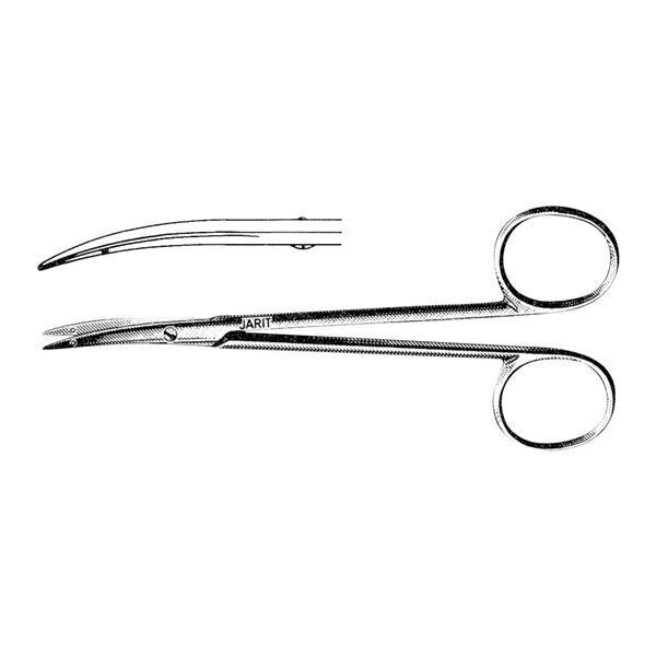 Jarit Littler Suture Carrying Scissors Curved 120mm Stainless Steel Reusable Ea