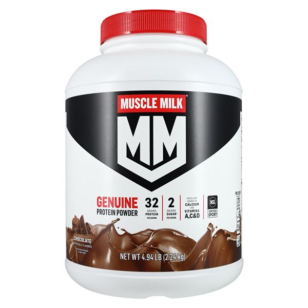 Muscle Milk Protein Powder Chocolate 4.9 Lb Tub 4/Ca
