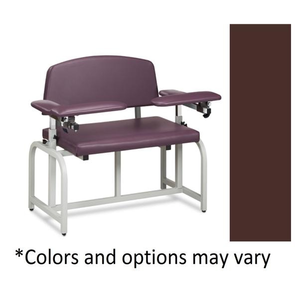 Lab X Series Blood Draw Chair Burgundy Powder-Coated Steel Frame Bari/700 Ea