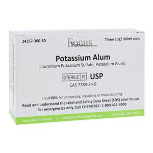 Potassium Alum Injection 10gm/100mL Powder Vial 3/Package, 4 CR/CA