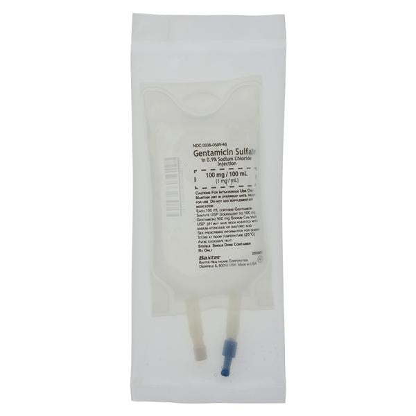Gentamicin Sulfate in 0.9% Sodium Chloride Inj 100mg/Bag Bg 100mL 24/Package