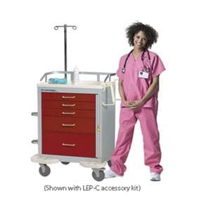 Classic Emergency Cart 32x25x39.75" (5) Drawer Breakaway Lock