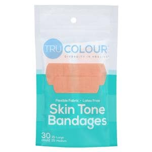 Adhesive Bandage Cotton/Fabric Large Beige Sterile 30/Bg