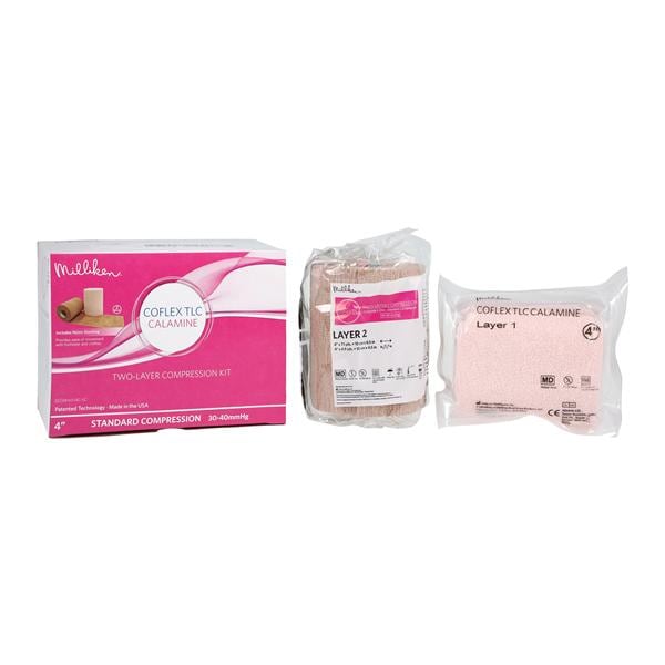 CoFlex TLC Calamine Compression Bandage Foam/Elastic 4"x6yd White/Beige 8/Ca