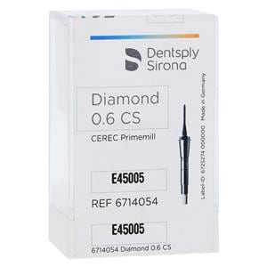 CEREC Primemill Diamond CS Milling Bur 0.6 mm For CEREC 6/Pk