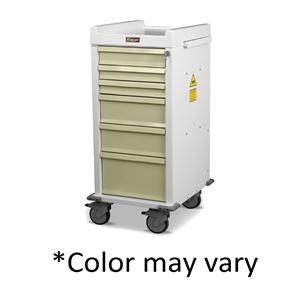 Anesthesia Cart 23.5x20x46" (4) 5" Swivel Caster (6) Drawer Key Lock