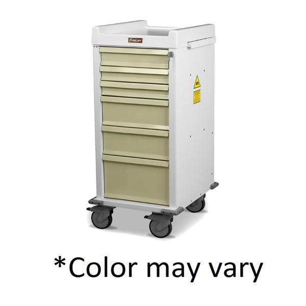 Anesthesia Cart 23.5x20x46" (4) 5" Swivel Caster (6) Drawer Key Lock