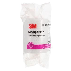 Surgical Tape Soft Cloth 2"x2yds White 1/Rl, 48 RL/CA