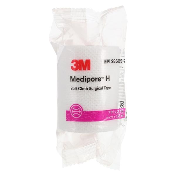 Surgical Tape Soft Cloth 2"x2yds White 1/Rl, 48 RL/CA