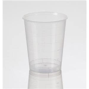 Medicine Graduated Cup Plastic Clear 30 mL Disposable 400/Pk