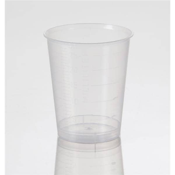 Medicine Graduated Cup Plastic Clear 30 mL Disposable 400/Pk