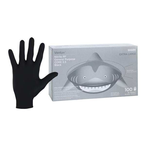 Shark Nitrile General Purpose Gloves X-Large Black