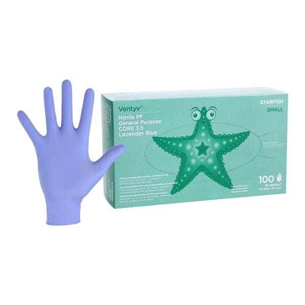 Starfish Nitrile General Purpose Gloves Small Violet Blue