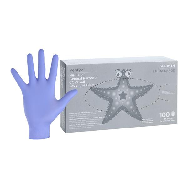 Starfish Nitrile General Purpose Gloves X-Large Violet Blue