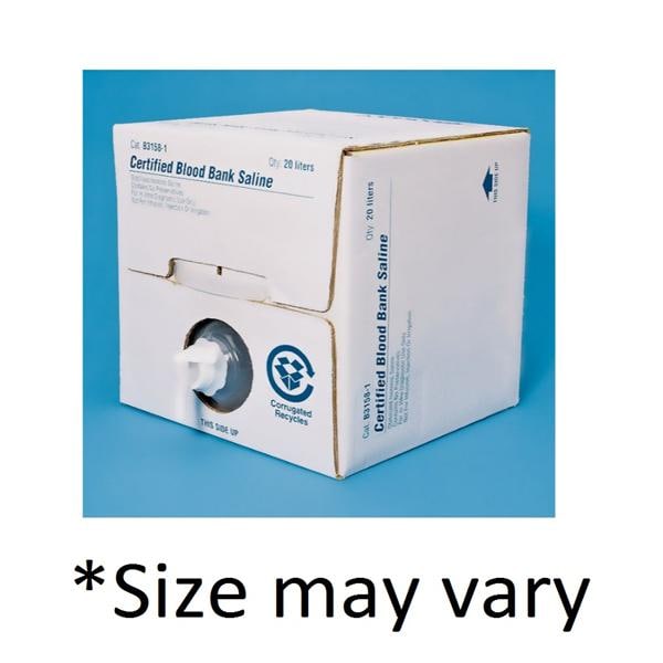 Blood Bank Saline Diluent 20L For Laboratory Use Only Cubitainer Ea