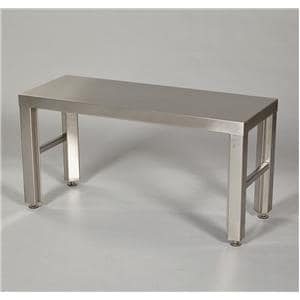 Gowning Bench Stainless Steel Silver Ea