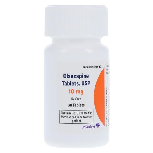 Olanzapine Tablets 10mg Bottle 30/Bottle Each