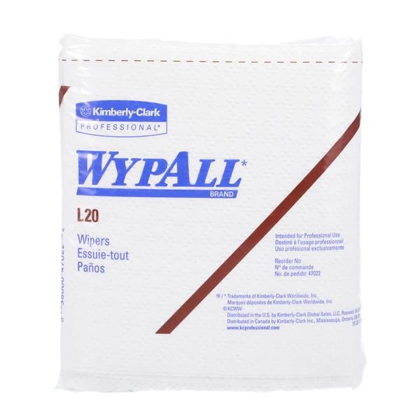 WypAll Cleaning Wipe 1/4 Fold Disposable Cloth 4 Ply 12.5 in x 12 in Wht 816/Ca