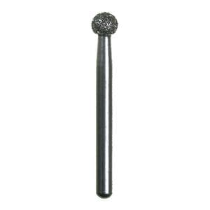 Spring Diamond Bur Friction Grip Coarse Round 25/Pk