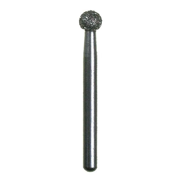 Spring Diamond Bur Friction Grip Coarse Round 25/Pk