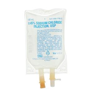 Injectable Solution Sodium Chloride 0.45% 100mL Bag DEHP 80/Case