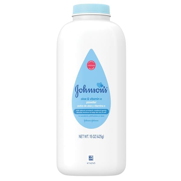 Johnson's Baby Powder Cornstarch Paraben Free 15oz/Bt, 24 BT/CA