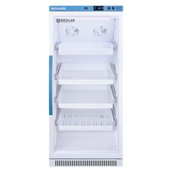 Accucold Laboratory Refrigerator 8 Cu Ft Glass Door 2 to 10C Ea