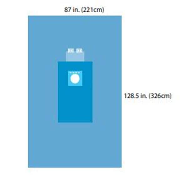87x128-1/2" Sterile Hip Drape