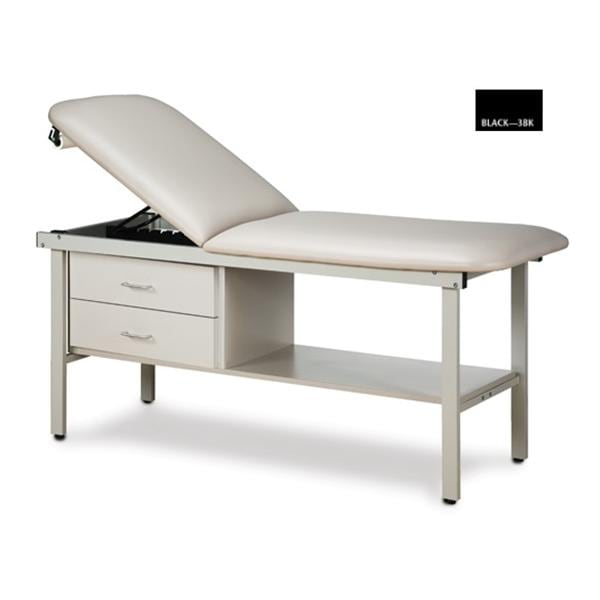 Straight Line Treatment Table Black 450 Lb Capacity