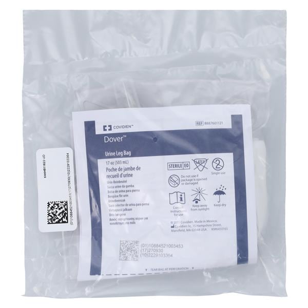 Dover Leg Urinary Bag 17oz Disposable Twist Turn Anti-Reflux Valve