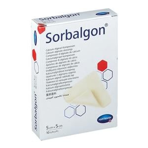 Sorbalgon Calcium Alginate Dressing 2x2" Sterile Square White
