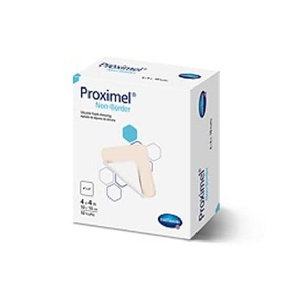 Proximel Silicone/Foam Non-Border Dressing 4x8" Sterile Rectangle Tan