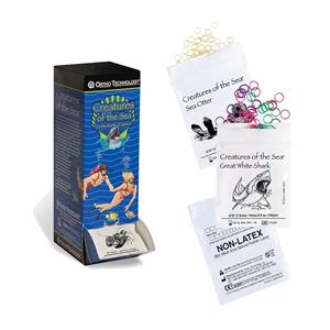 Creatures of the Sea IO Elstc Bnd Sea Ln 1/4" Ambr 50 Pk of 100 Elstcs 5000/Pk