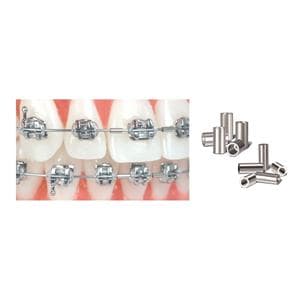 Crimpable Small Mini Stops Stainless Steel 25/Pk