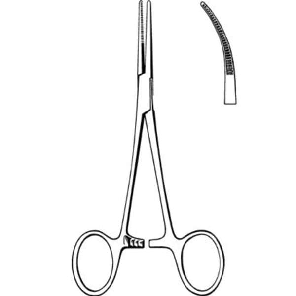 Kelly Rankin Hemostatic Forceps Curved 6.25" Stainless Steel 25/Ca