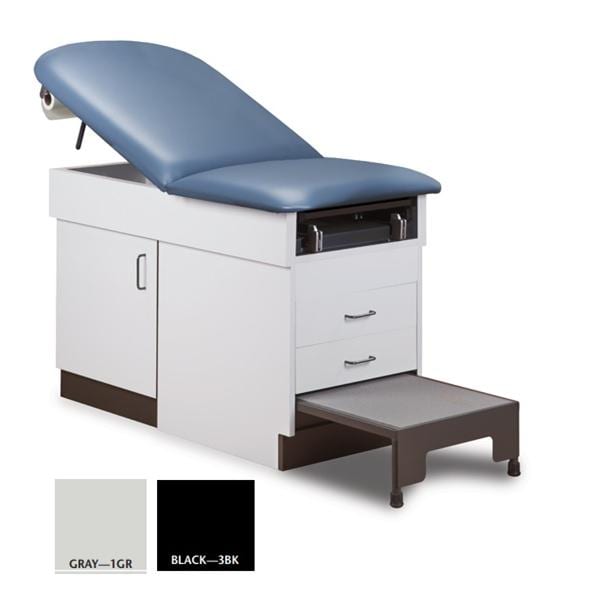 Family Practive Exam Table Black 400lb Capacity