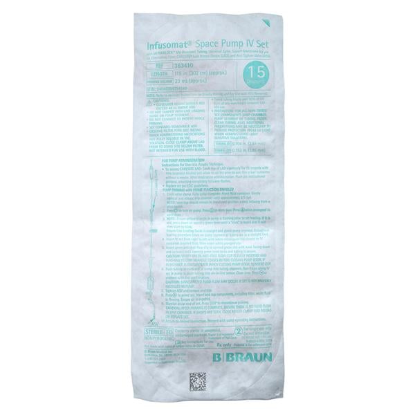 IV Infusion Adminstration Set CARESITE Injection Site 119" 15Drp 23mL 24/Ca