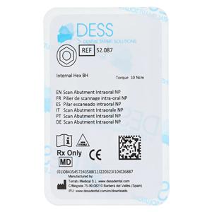 Scan Abutment Intraoral Body 7.5x4mm Titanium 3.5 Ea