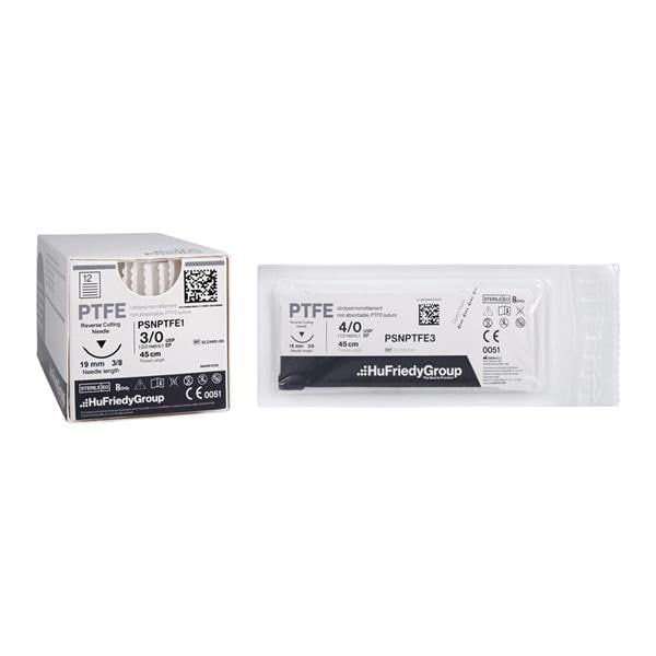 Perma Sharp Suture 3-0 18" dPTFE Monofilament C-6 White 12/Bx