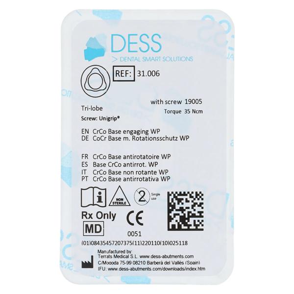 Base Chrome Cobalt Engaging 5.0 Nobel Replace Ea