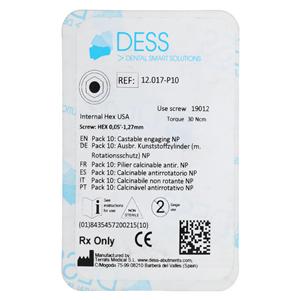 Abutment Castable Plastic-Polyoxymethylene Non-Eng 4.1 Nobel Branemark 10/Pk