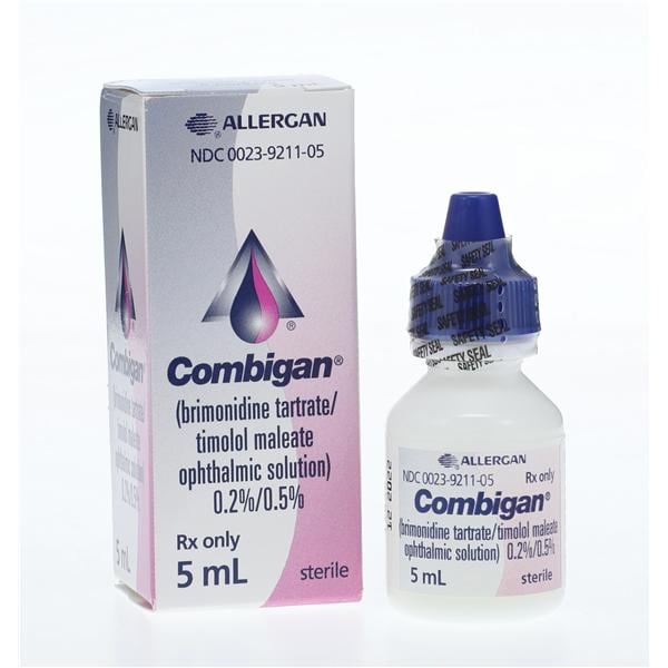 Combigan Ophthalmic Solution 0.2%/0.5% Bottle 5mL Each