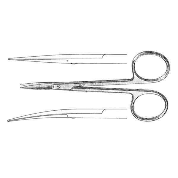 Iris Surgical Scissors Straight 3-3/4" Stainless Steel Reusable Ea