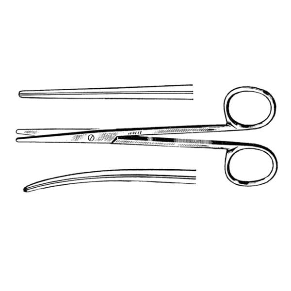 Carbedge Metzenbaum-Lahey Surgical Scissors Strt 5.75 SS/TC Jw/G40Jm Rsbl Ea