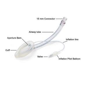 LMA Flexible Airway Tube Size 4 Disposable 10/Bx