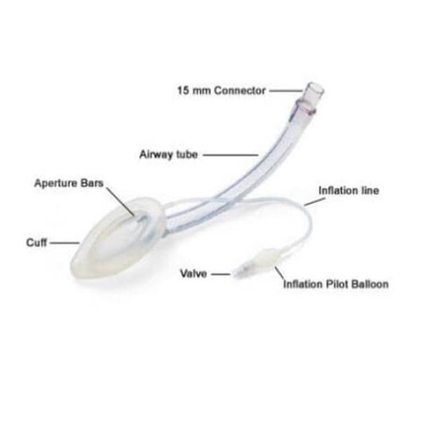 LMA Flexible Airway Tube Size 4 Disposable 10/Bx