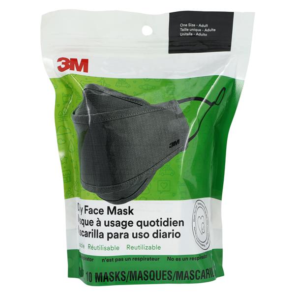 3M™ Daily General Use Non Medical Mask Adult None Gray 10/Pk